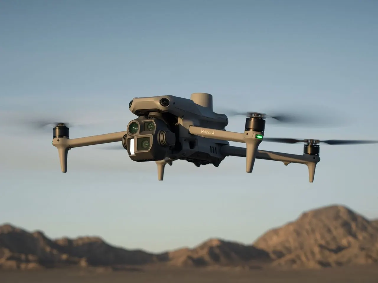 DJI Matrice 4E survey drone in flight